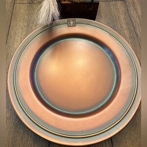 Southern Living at HOME. Elegant Copper Charger Plates. Set of 6.